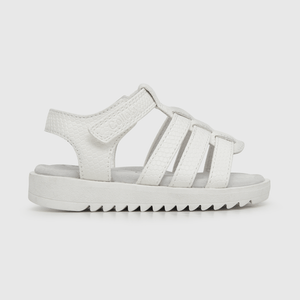 Sandalia de niña velcro blanco (21 a 27)