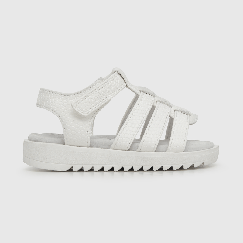 Sandalia de niña velcro blanco (21 a 27)