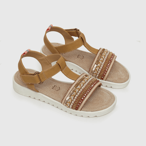 Sandalia de niña velcro cafe (28 a 33)