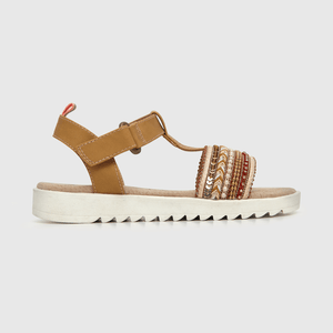 Sandalia de niña velcro cafe (28 a 33)