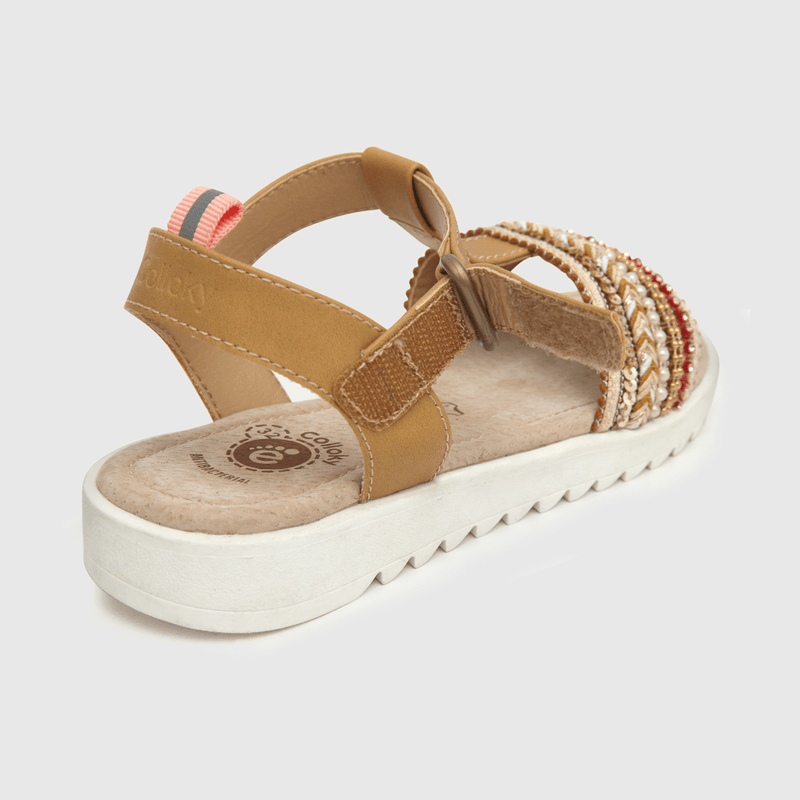 Sandalia de niña velcro cafe (28 a 33)