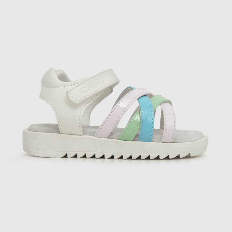 Sandalia de niña velcro multicolor (21 a 27)