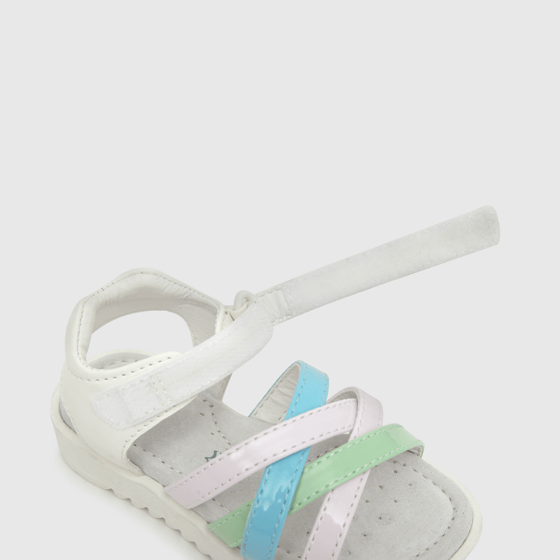 Sandalia de niña velcro multicolor (21 a 27)