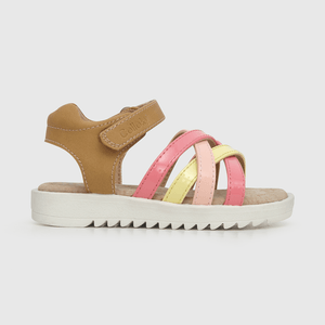 Sandalia de niña velcro multicolor (21 a 27)