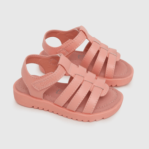 Sandalia de niña velcro rosado (21 a 27)