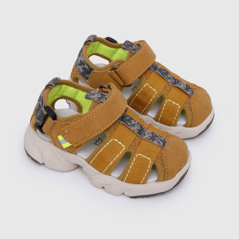 Sandalia de niño straps chunky amarillo (21 a 27)