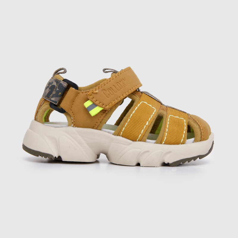 Sandalia de niño straps chunky amarillo (21 a 27)