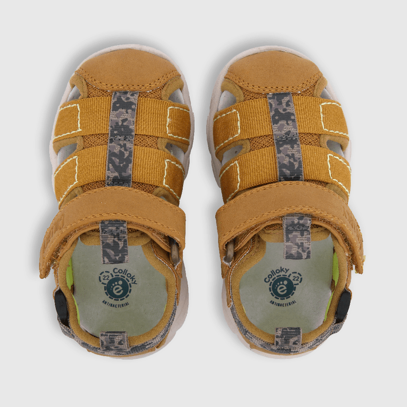 Sandalia de niño straps chunky amarillo (21 a 27)