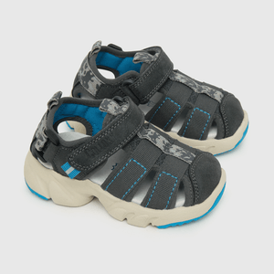 Sandalia de niño straps chunky gris (21 a 27)