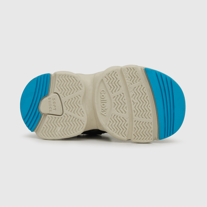Sandalia de niño straps chunky gris (21 a 27)