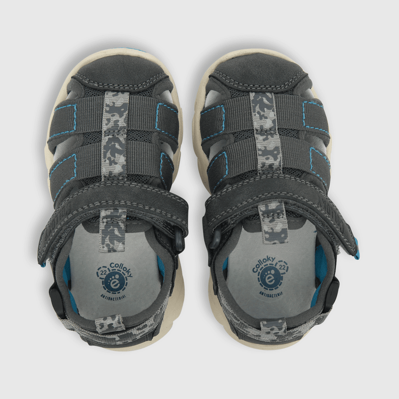 Sandalia de niño straps chunky gris (21 a 27)