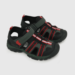 Sandalia de niño Velcro elástico verde (28 a 38)