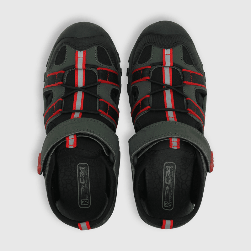 Sandalia de niño Velcro elástico verde (28 a 38)