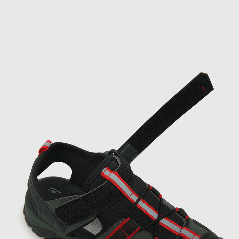 Sandalia de niño Velcro elástico verde (28 a 38)