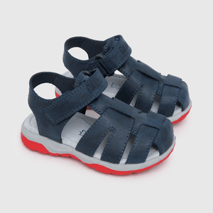 Sandalia de niño velcro franciscana azul (21 a 27)