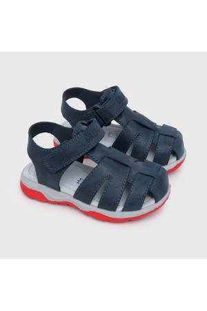 Sandalia de niño velcro franciscana azul (21 a 27)