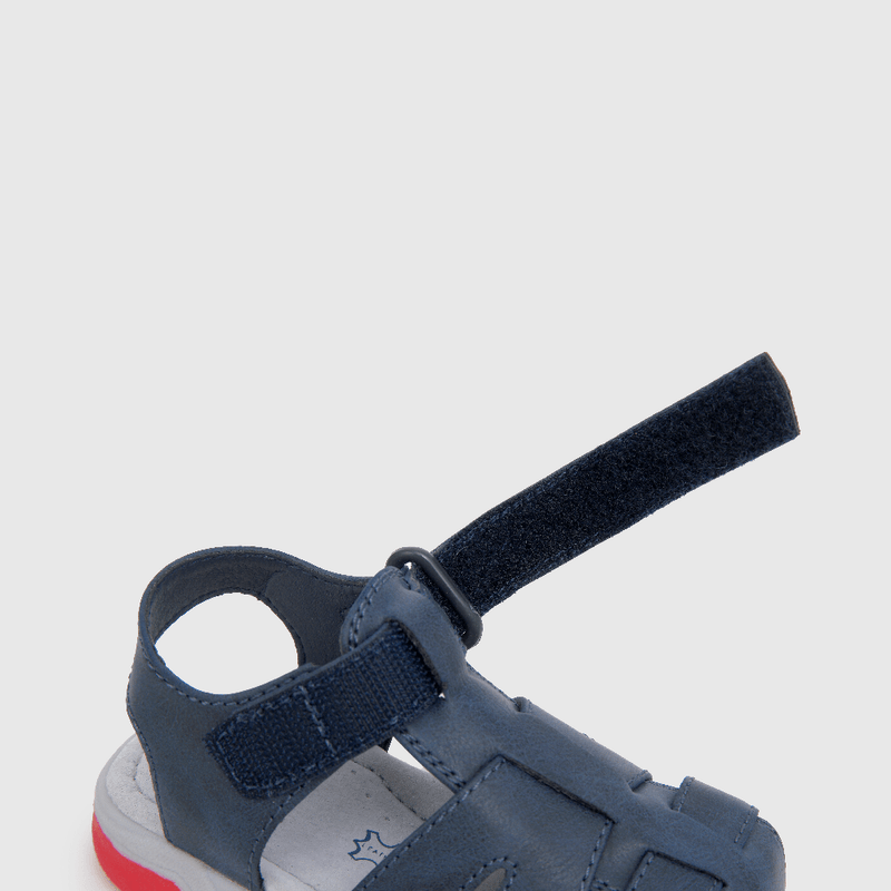 Sandalia de niño velcro franciscana azul (21 a 27)