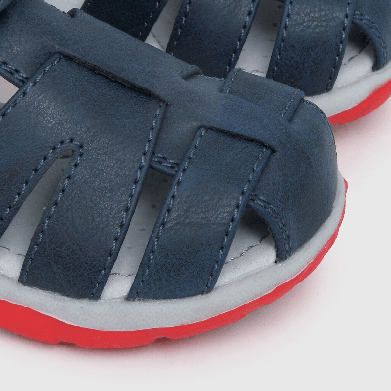 Sandalia de niño velcro franciscana azul (21 a 27)