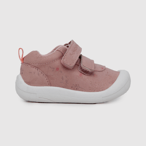 Zapatilla de niña floral rosado (17 a 20)