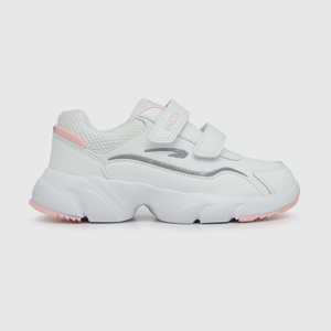 Zapatilla deportiva de niña 2 velcros blanco (28 a 36)