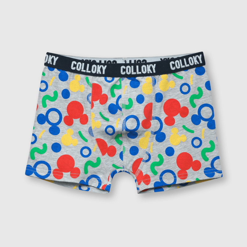 Boxer de niño 3 pack Mickey blanco (2 a 12 años)