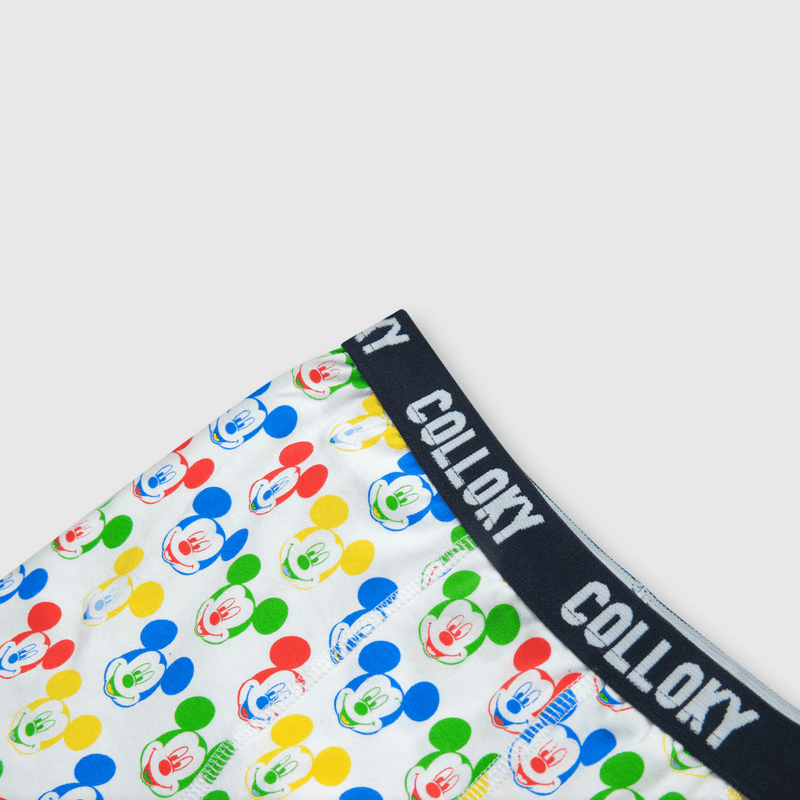 Boxer de niño 3 pack Mickey blanco (2 a 12 años)