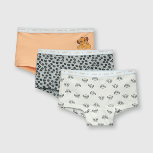 Calzón de niña 3 pack Simba gris (2 a 12 años)