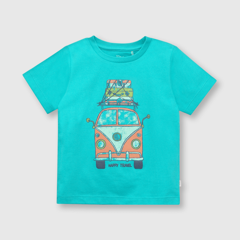 Polera de bebe niño combie verde (3 a 36 meses)