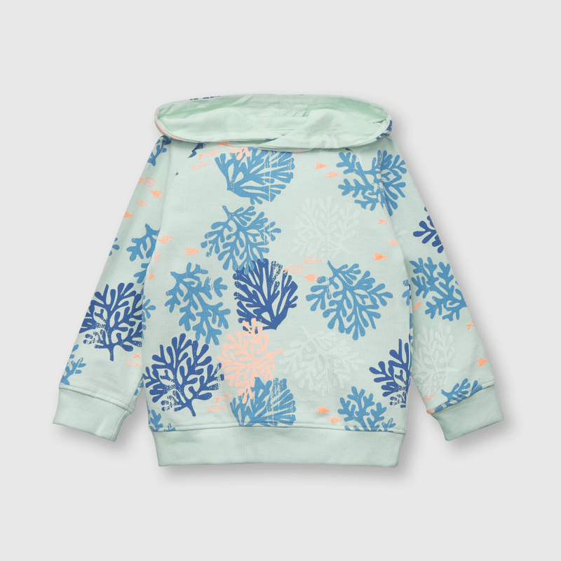 Polerón de bebe niño algas celeste (3 a 36 meses)