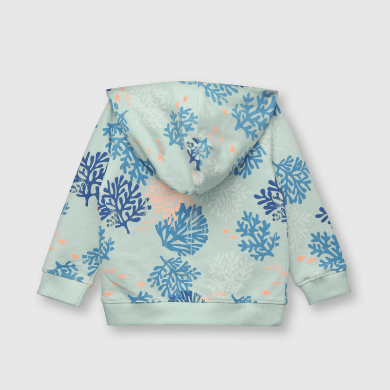 Polerón de bebe niño algas celeste (3 a 36 meses)