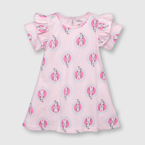Vestido de bebe niña Minnie rosado (3 a 36 meses)
