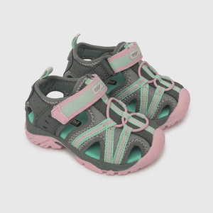 Sandalia de niña cintas cruzadas gris (21 a 27)