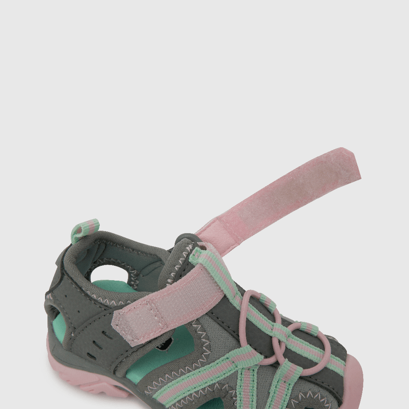 Sandalia de niña cintas cruzadas gris (21 a 27)