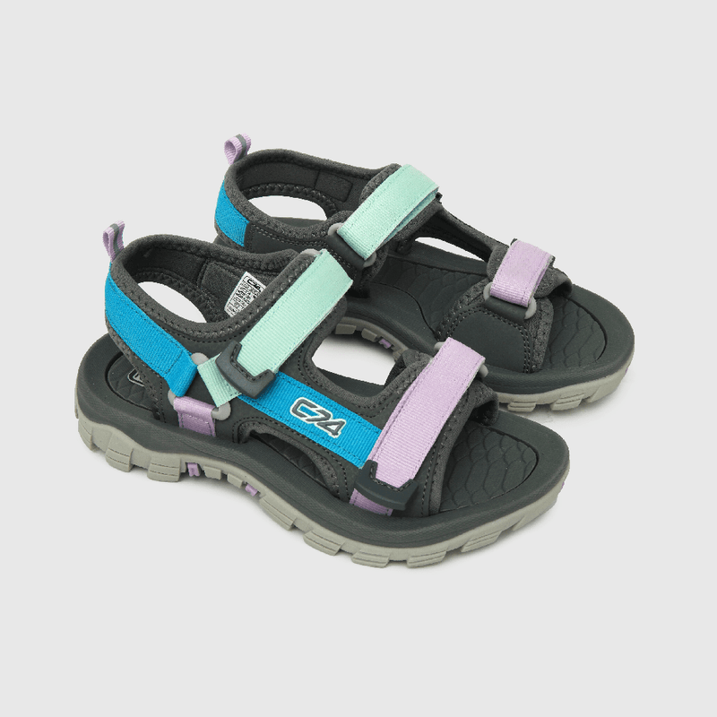 Sandalia de niña con velcro gris (28 a 36)