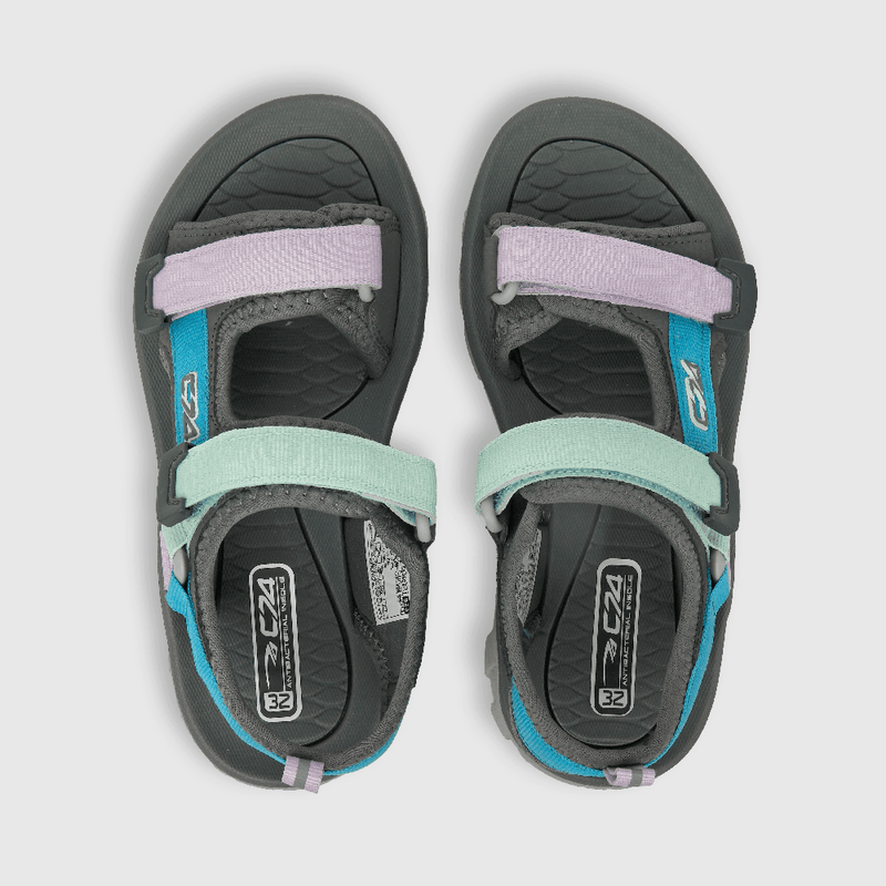 Sandalia de niña con velcro gris (28 a 36)