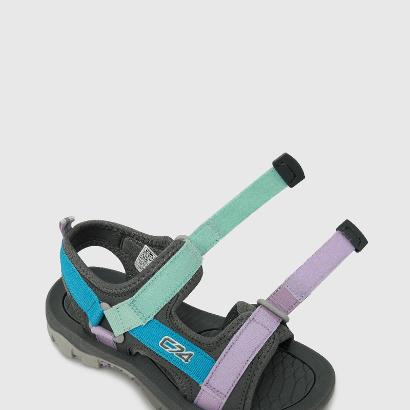 Sandalia de niña con velcro gris (28 a 36)