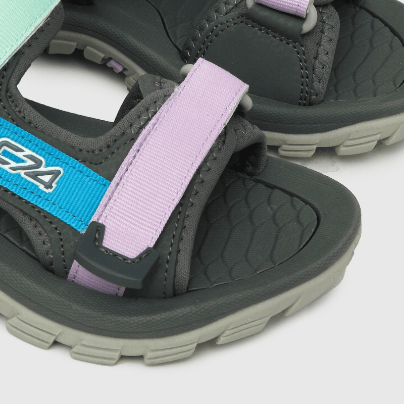 Sandalia de niña con velcro gris (28 a 36)