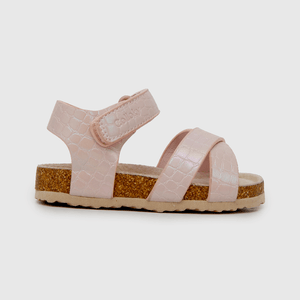 Sandalia de niña velcro rosado (21 a 27)