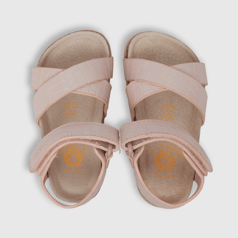Sandalia de niña velcro rosado (21 a 27)