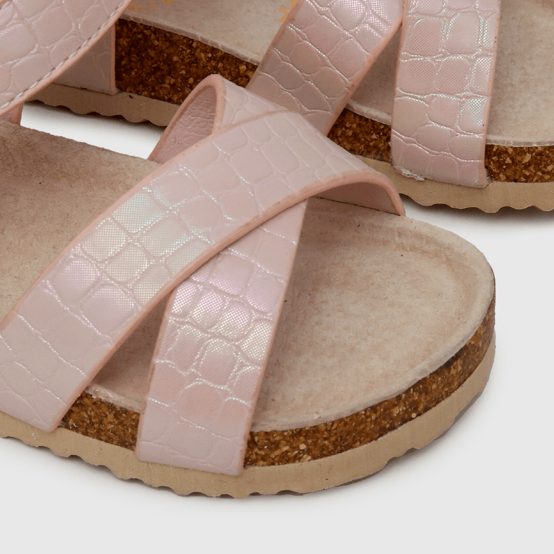 Sandalia de niña velcro rosado (21 a 27)