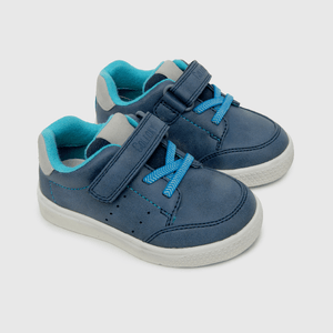Zapato de niño Velcro elástico azul (21 a 27)