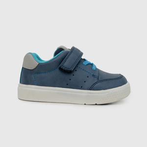 Zapato de niño Velcro elástico azul (21 a 27)