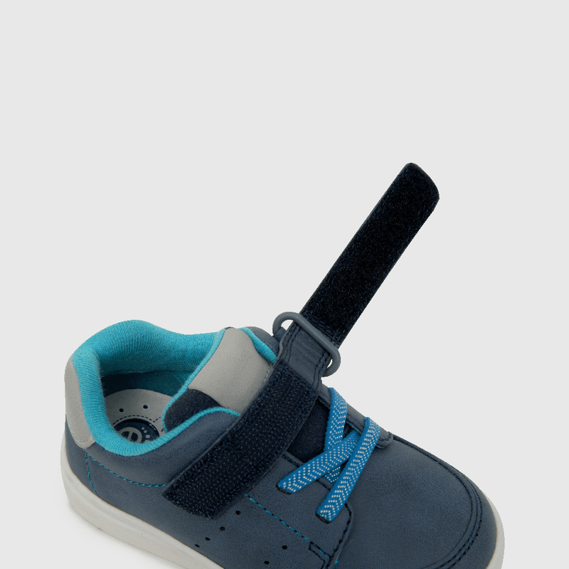 Zapato de niño Velcro elástico azul (21 a 27)