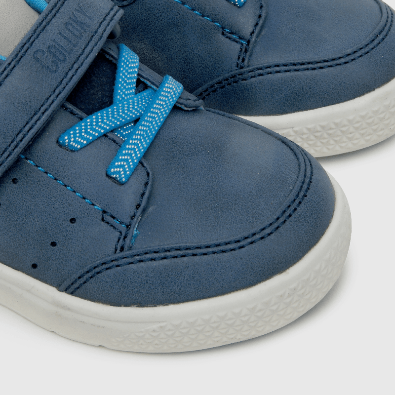 Zapato de niño Velcro elástico azul (21 a 27)