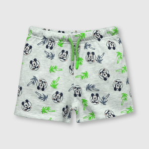 Bermuda de bebe niño Mickey gris (3 a 36 meses)