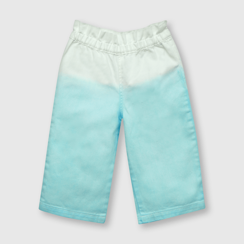 Jeans ancho de bebe niña azul (3 a 36 meses)