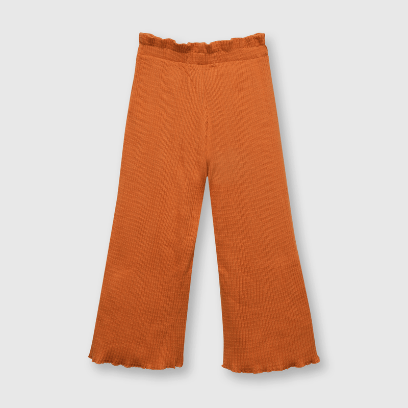 Pantalón de niña palazzo canela (2 a 12 años)