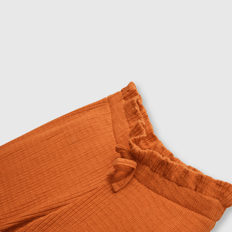 Pantalón de niña palazzo canela (2 a 12 años)