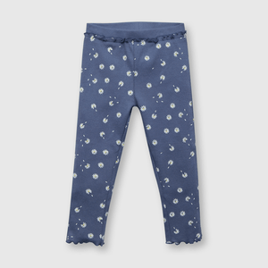 Pata de bebé niña estampada azul (3 a 36 meses)