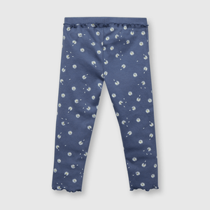 Pata de bebé niña estampada azul (3 a 36 meses)